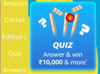 Amazon cricket edition quiz to win rs10000