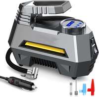 Dobros Portable Tyre Inflator for Car - Car Accessories, 12V DC Auto Cut Off Pump with Digital Pressure Gauge