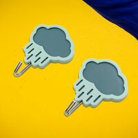 Yanmai Versatile and Sturdy Self-Adhesive Hooks - Heavy Plastic, Multipurpose Sticky Hooks for Household Walls - Decorative Hooks for Bathroom, Kitchen, Office - All Wall Types (Pack of 2)