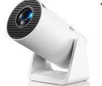 Portronics Beem 440 Smart LED Projector with 720p HD Resolution, Rotatable Design, Built-in Streaming Apps (Netflix, Prime Video, Hotstar), 1800 Lumens, Screen Mirroring, 3 Watts Speaker (White)