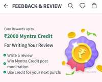 Myntra : Write a Review & Chance to Win Upto ₹2000 Myntra Credits