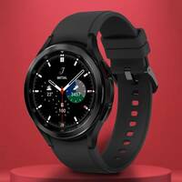 Samsung Watch 4 Classic LTE 46mm Super AMOLED LTE Calling with Body Composition Tracking  (Black Strap, Free Size)
