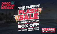 Good Flippin Burgers Flash Sale : Flat 50% Off [Selected Locations]