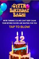 Gyftr Birthday Bash -  Get Free Vouchers Code Or E-pay 