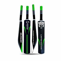 [Apply  ₹25  Coupon] Cockatoo Destructor Bat l Power Series l Academy Size (34" X 4.5") l Classic Black l Precision Striking l Heavy Duty Plastic Cricket Bat l for Ages 15 and Above l Men, Women & Children (34, 4.5) 