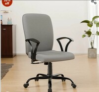 Green Soul Seoul X Office Chair, Mid Back Mesh Ergonomic Home Office Desk Chair with Comfortable & Spacious Seat, Rocking-tilt Mechanism & Heavy Duty Metal Base (Grey)