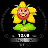 Android application floral and flower watch face