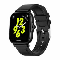 SnapUp Turbo Bluetooth Calling Smartwatch with Snap Sync, 1.85” Prima 2.5D Curved Display, 450 Nits Brightness, Health Tracker, Custom Smart Watch Faces & Rotating Functional Crown - Black