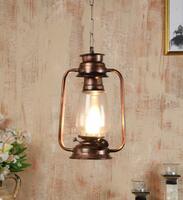 tu casa Ntu-114 Transparent Glass Hanging Lantern by tu casa Holder Type b-22