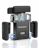 GRENARO Wireless Microphone with Charging Case (2TX+2RX) [Apply ₹400 Off Coupon]