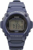 Casio Resin Digital Grey Dial Unisex Watch-W-219H-2Avdf, Bandcolor-Purple