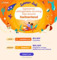 Klook Summer Sale- Up to 10% Off 
