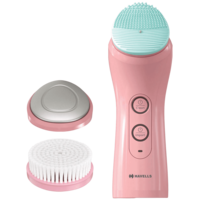 HAVELLS Skin Care Cordless 2-in-1 Facial Cleanser (6 Operation Modes, SC5070, Pink)