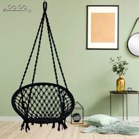 Swing for Adults for Home/ Swing Chair with Hanging Kit (Black) 