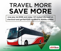 BHIM: Get 15% upto ₹250 Instant Discount + Flat ₹250 AbhiBus Cashback Valid on minimum booking value of ₹400