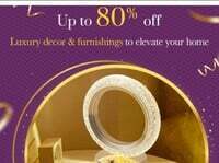 Amazon - Luxury Decor & Home Furnishing UPTO 80% Off + Bank Offers