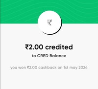 Cred Play any jackpot to get Rs.2 cashback