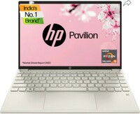 HP Pavilion Aero (2023) AMD Ryzen 5 Hexa Core 7535U (16 GB/512 GB SSD/Windows 11 Home) 13-BE2055AU Thin and Light Laptop (13.3 Inch, Warm Gold, 0.97 Kg, With MS Office)