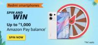 Redmi smartphones spin and win upto Rs 1000 Amazon pay balance