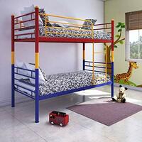 @home By Nilkamal Nemo Single Size Metal Bunk Bed (Multicolor) | 1 Year Warranty