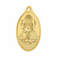 WHP Jewellers 24kt (999) 2 gram Lord ganesh Yellow Gold ganesh Pendant