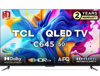 TCL C645 126 cm (50 inch) QLED Ultra HD (4K) Smart Google TV With Hands-Free Voice Control
