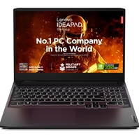 Lenovo IdeaPad Gaming 3 AMD Ryzen 5 5500H 15.6" (39.62cm) FHD IPS 300nits 144Hz Gaming Laptop (8GB/512GB SSD/Windows 11/NVIDIA RTX 2050 4GB/Alexa/3 Month Game Pass/Shadow Black/2.32Kg), 82K20289IN 
