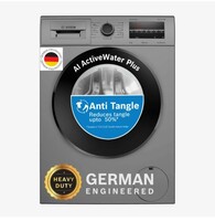 BOSCH 8 Kg with Steam Fully Automatic Front Load Washing Machine with In-built Heater Grey