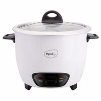 Pigeon by Stovekraft Joy Rice Cooker with Single pot, 1 litres. (White) [Apply Coupon + Collect Reward]