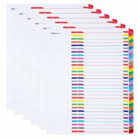 [Lowest] AmazonBasics Numeric Paper Binder Dividers, 31-Tab, 6/Pack