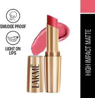 Lakmé 9TO5 Primer + Matte Lip Color Blush Pink  (Blush Pink, 3.6 g)