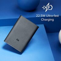 MI 10000mAh Lithium Ion, Lithium Polymer Power Bank Pocket Pro with 22.5 Watt Fast Charging, Dual Input Ports