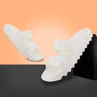 Men White Flats Sandal