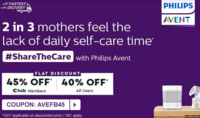 Firstcry-Flat 45% Off* on Avent Range For Club Users | Flat 40% OFF* on Avent For All Users