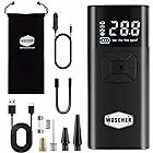 Woscher i6 150 PSI Electric Tyre Portable Inflator Pump for Car & Bike | Car air Pump for Tyres | Car Pump | Air Pressure Pump | 4000 mAh | Digital HD Display | 4 Air Fill Modes | LED Light |Type C