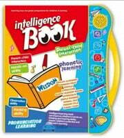 Musical Learning Study Book with Number, Letters, Animals, Relationships, Poems, Instruments Learning Toys