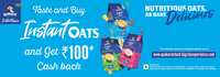 Taste and buy Quaker instant oats and get assured 100/- Cashback