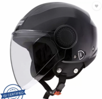 STUDDS URBAN OPEN FACE - M Motorsports Helmet (Black Strip)