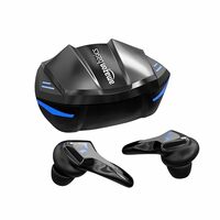 Amazon Basics True Wireless Gaming Mode in-Ear Earbuds, Up to 50ms Low Latency & Built-in Mic, 60H Playtime, IPX5 Sweat & Water Resistant, Touch Controls & Voice Control, Super Fast Charging