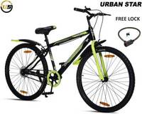 Lowest Urban Star 26T | SEMI ASSEMBLED | MTB CYCLE (Single Speed, Green, Black)