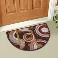 STATUS Contract Semi Circle/D-Shape Entrance Floor Door Mats Home Decor Non-Slip Carpet for Bathroom