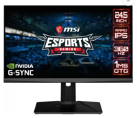 MSI 24.5 Inch Full HD IPS Panel with Adjustable Stand, Frameless Design,Ultra Low Motion Blur Extreme Gaming Monitor 
