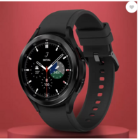 SAMSUNG Watch 4 Classic LTE 46mm Super AMOLED LTE Calling with Body Composition Tracking  (Black Strap, Free Size)