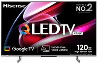 Hisense 108 cm (43 inches) 4K Ultra HD Smart QLED Google TV 43U6K (Gray)