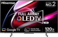 Hisense 139 cm (55 inches) 4K Ultra HD Smart QLED Google TV 55U6K (Gray)