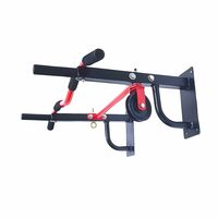 Protoner multy grip chin up bar with lats triceps and shoulder extension, punching bag hanger and 360 degree rotation pulley