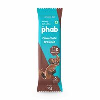 Phab Protein Bar - Chocolate Brownie | 11g Protein, 0 Added Sugar, 0 Trans Fats [Sample @ Re 1]