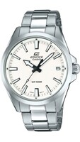 casio analog white dial men's watch 