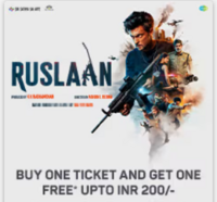 Bookmyshow BOGO Offer On Movie Ruslaan - Buy One Get One Ticket Free