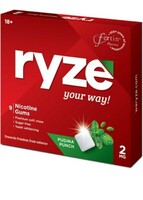 Amazon sample @1 RYZE Nicotine Gum 2mg | Pudina Punch | 45 gums (9 Gums Each Pack) | Combo Pack of 5